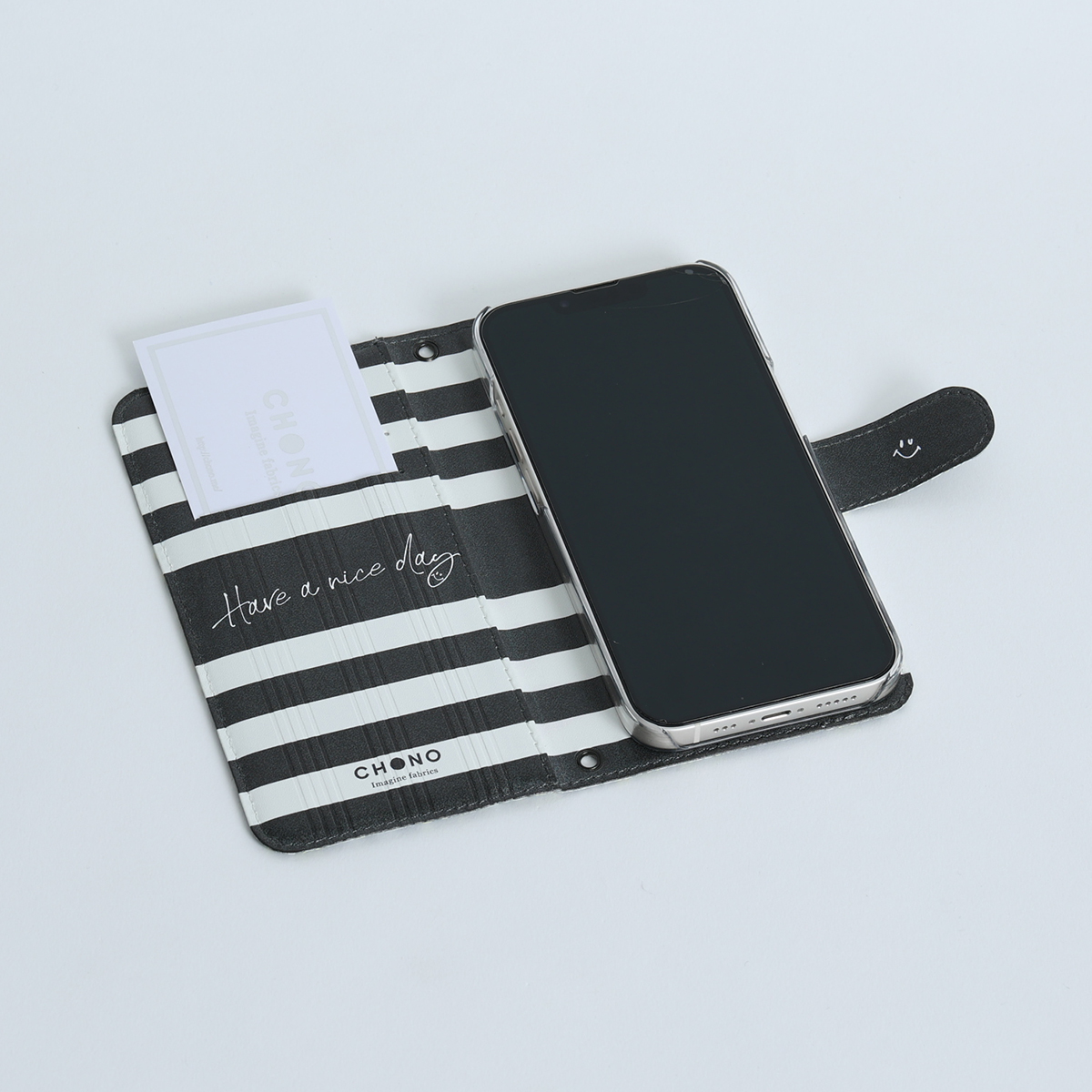 11月下旬お届け予定ご受注商品『Hachidori BLACK』 Android notebook type case画像