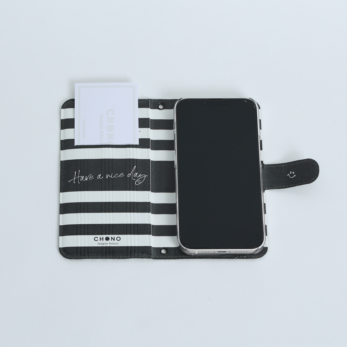 11月下旬お届け予定ご受注商品『Hachidori BLACK』 Android notebook type case画像