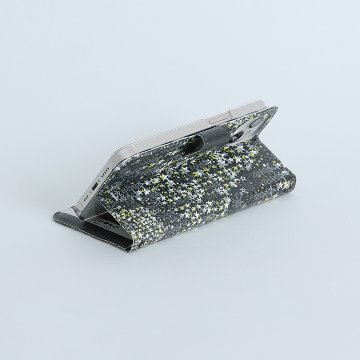 11月下旬お届け予定ご受注商品『Hachidori BLACK』 Android notebook type case画像