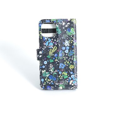 11月下旬お届け予定ご受注商品『Actress flower BLUE』 Android notebook type case画像
