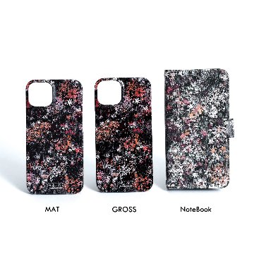 11月下旬お届け予定ご受注商品『Éternel flower BROWN』 Android notebook type case画像