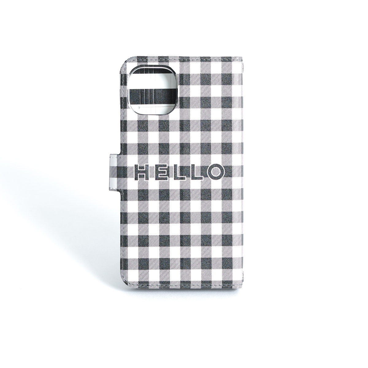 11月下旬お届け予定ご受注商品『HALLO　WHITE×BLACK』 Android notebook type case画像