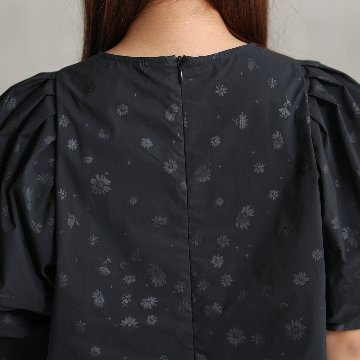 『Bellis』 big sleeve blouse BLACK画像