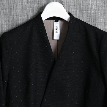 『Stella dot』 no-collar jacket BLACK画像