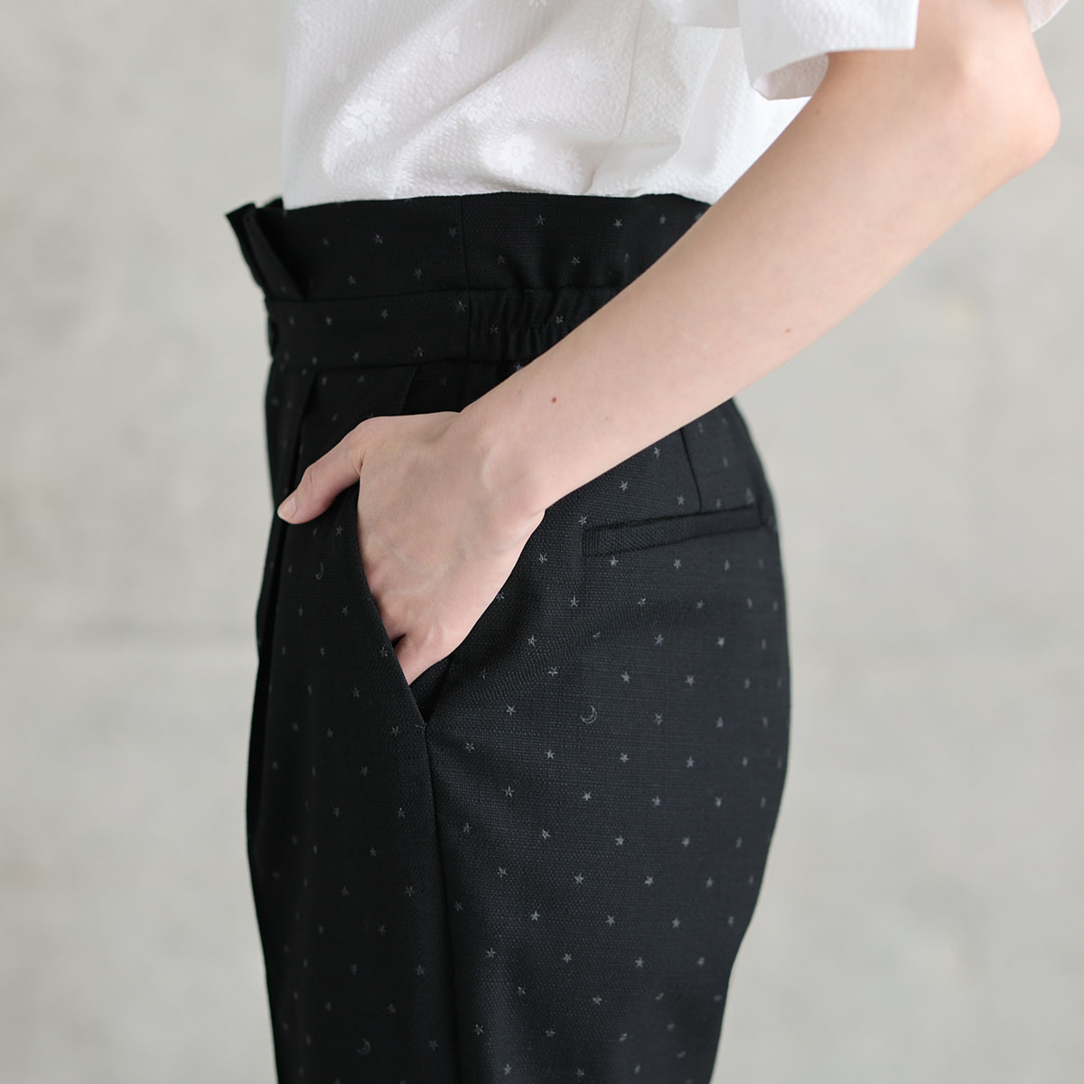 『Stella dot』 tapered pants BLACK画像