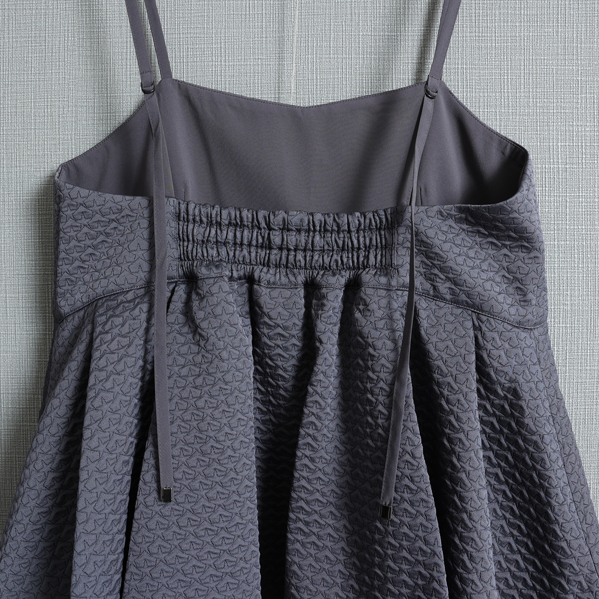 『Stella matelasse』 peplum camisole dress C-GRAY画像