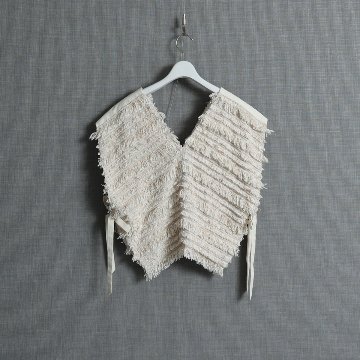 『Recollect feather』 relax gilet ECRU画像