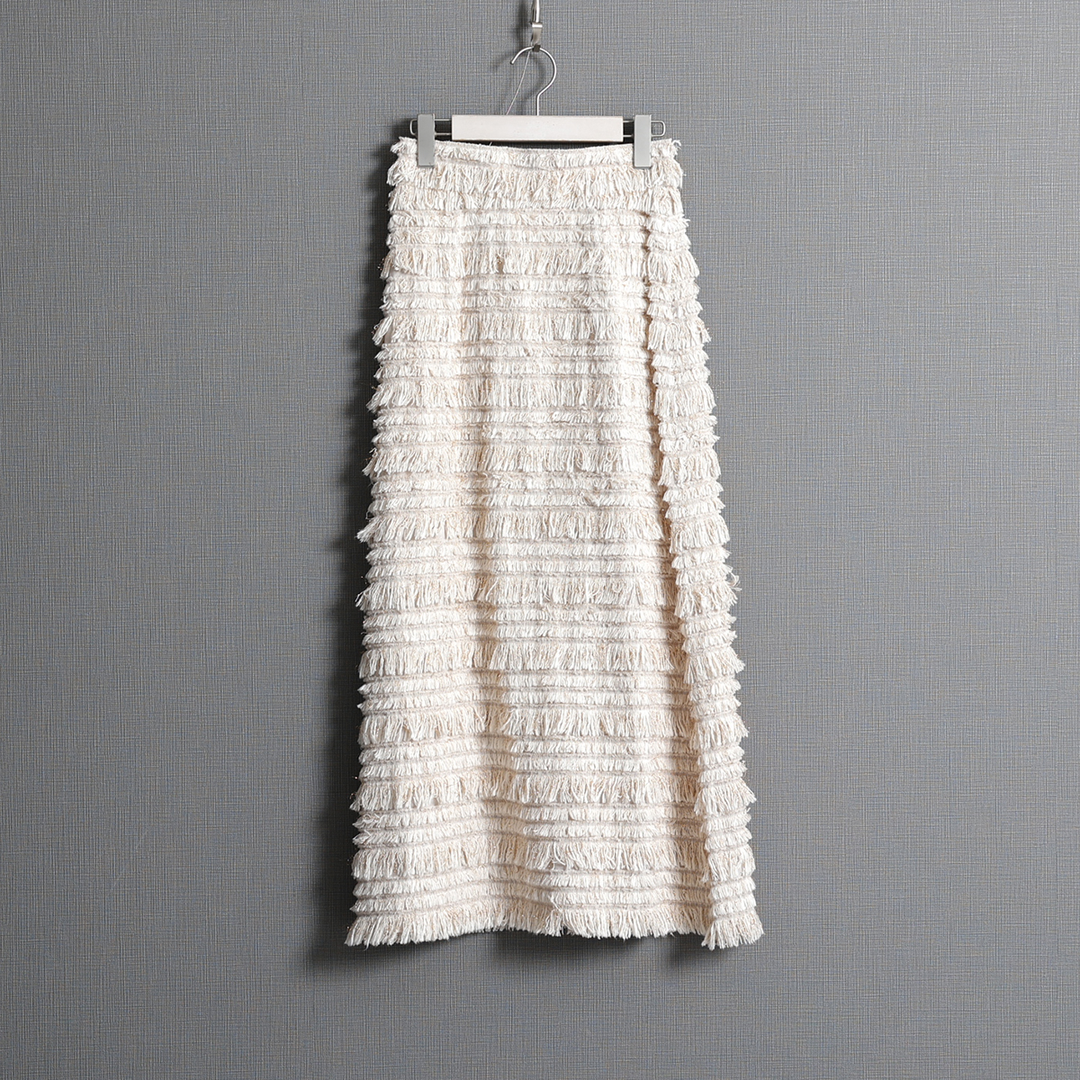 『Recollect feather』 A-line skirt ECRU画像
