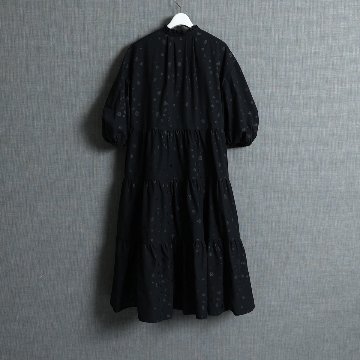 『Bellis』 tiered dress BLACK画像