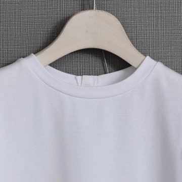 『Suvin cotton』 puff sleeve tops WHITE画像