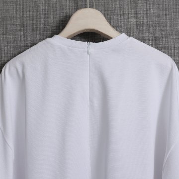 『Suvin cotton』 big size tops WHITE画像