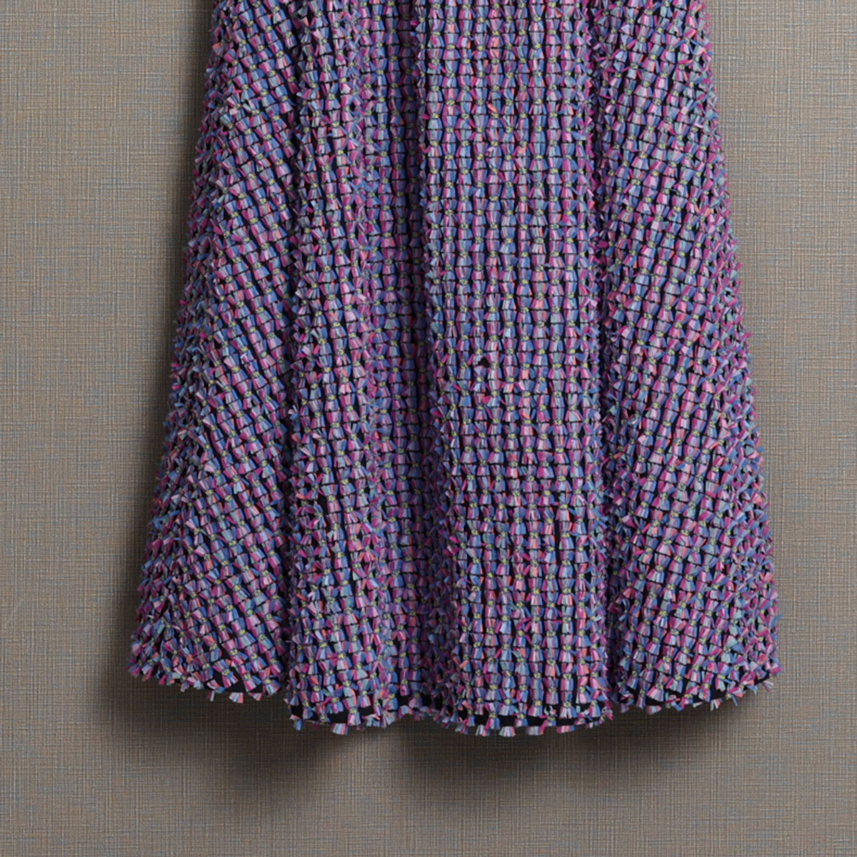 『Feather flower jacquard 』 Circular long skirt MULTIの画像