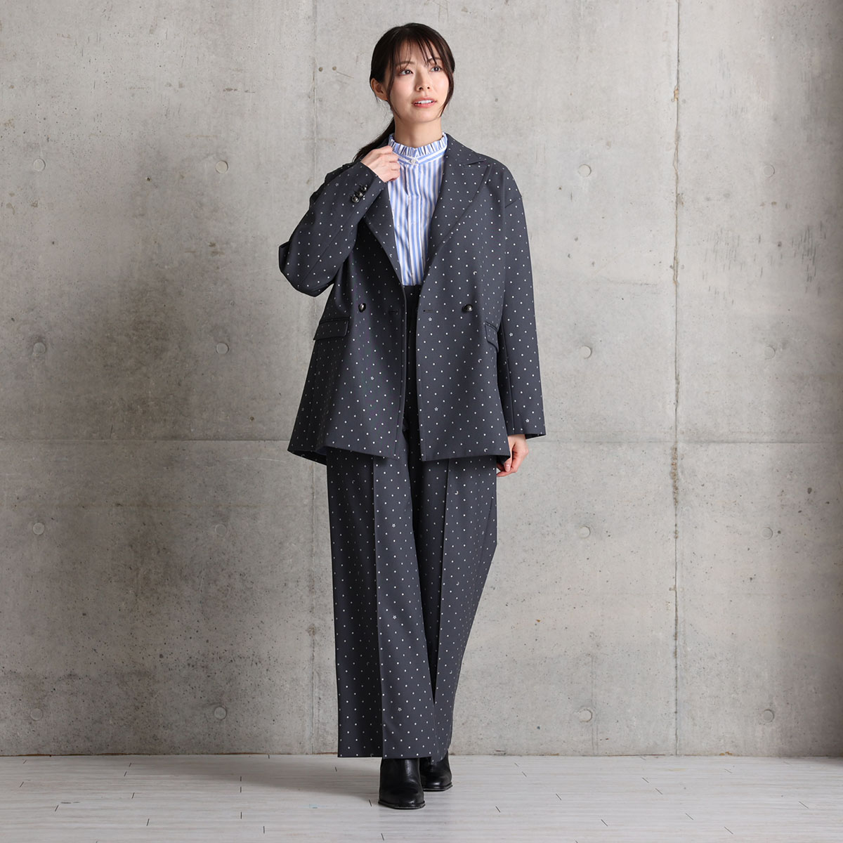 『Stella dot』 Relax jacket GRAYの画像