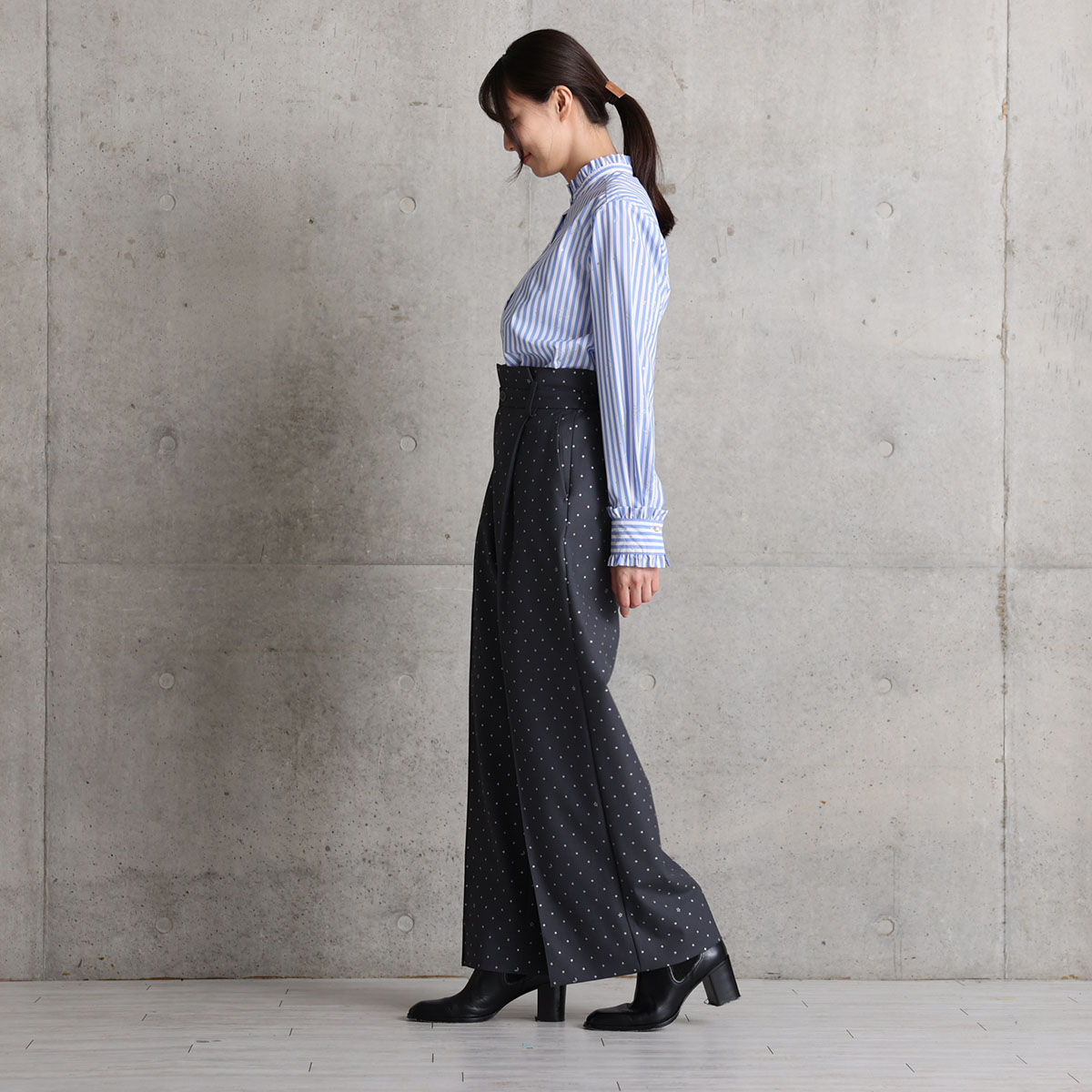 『Stella dot』 Wide pants GRAYの画像