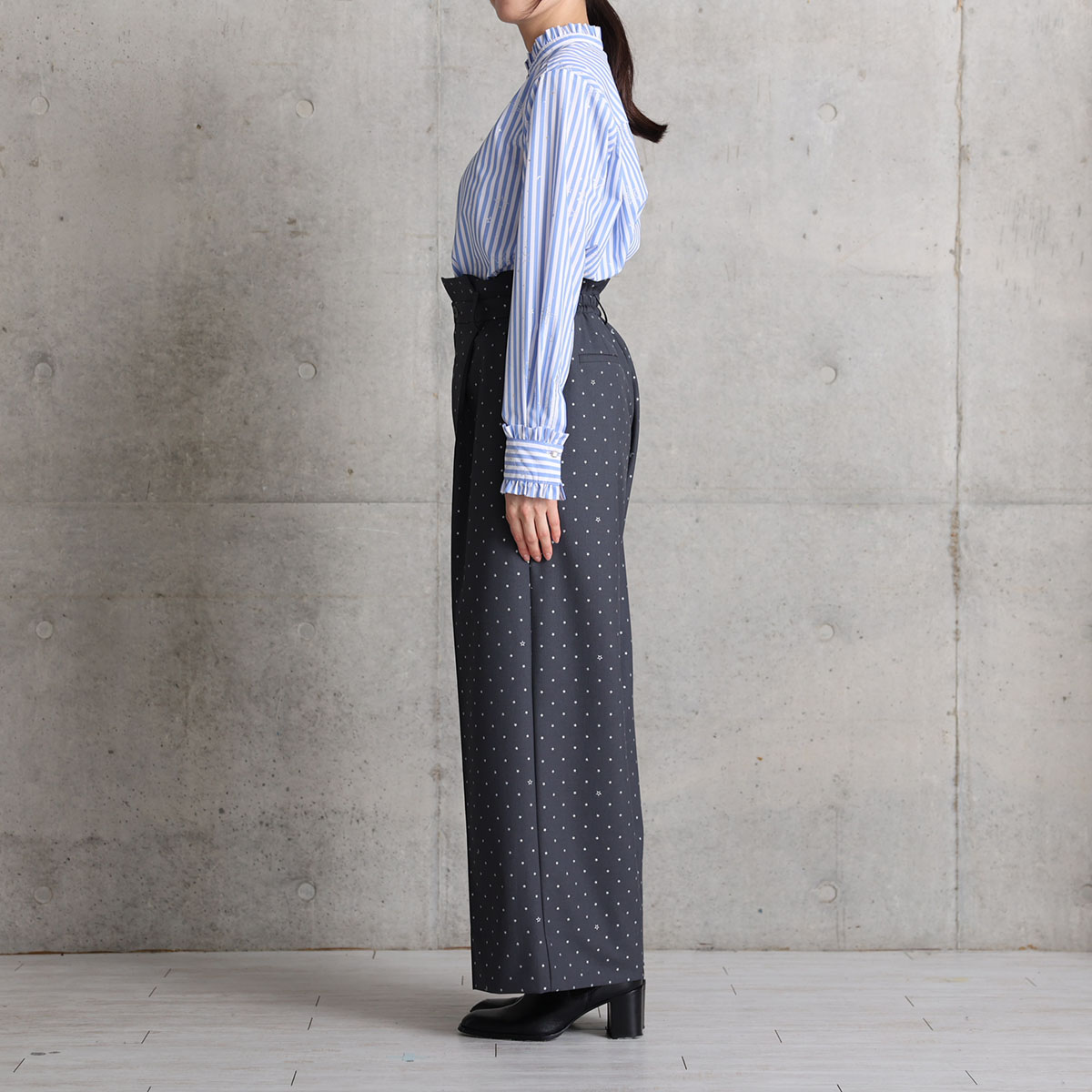 『Stella dot』 Wide pants GRAYの画像