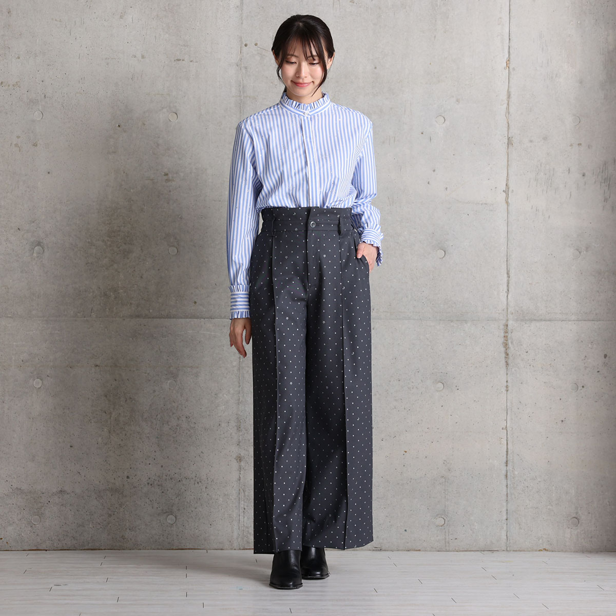 『Stella dot』 Wide pants GRAYの画像