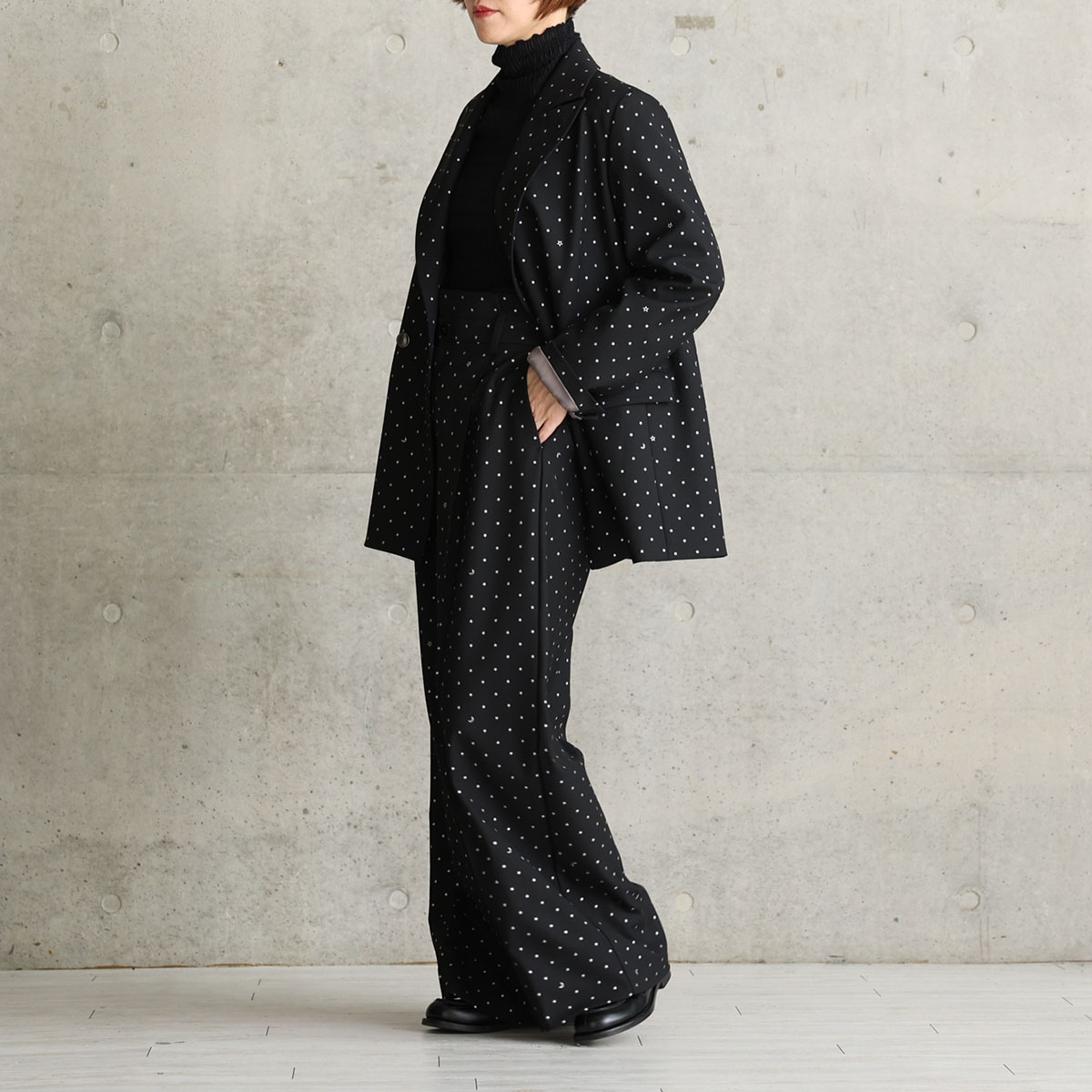 『Stella dot』 Wide pants BLACKの画像