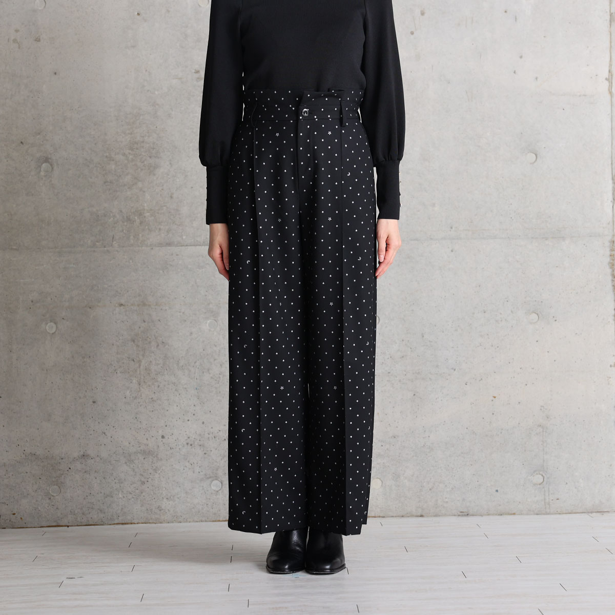 『Stella dot』 Wide pants BLACKの画像