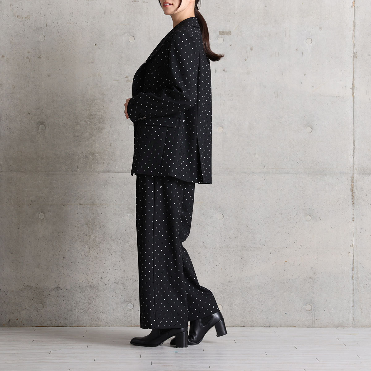 『Stella dot』 Wide pants BLACKの画像