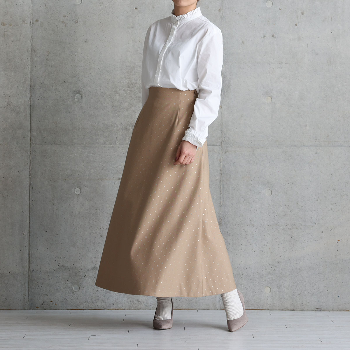 『Stella dot』 A-line skirt CAMELの画像