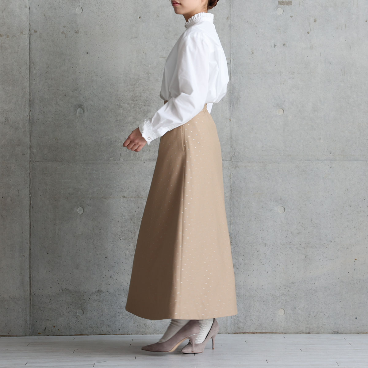 『Stella dot』 A-line skirt CAMELの画像