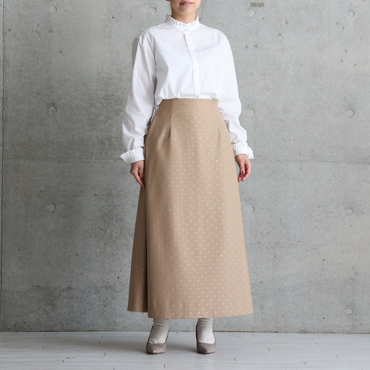 『Stella dot』 A-line skirt CAMELの画像