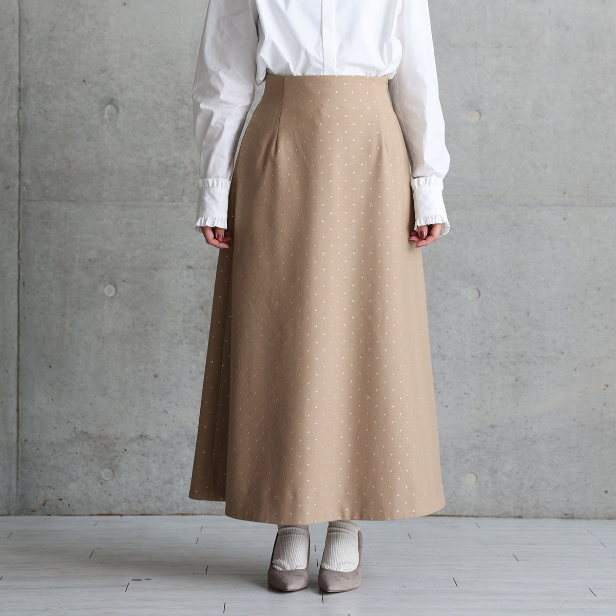 『Stella dot』 A-line skirt CAMELの画像