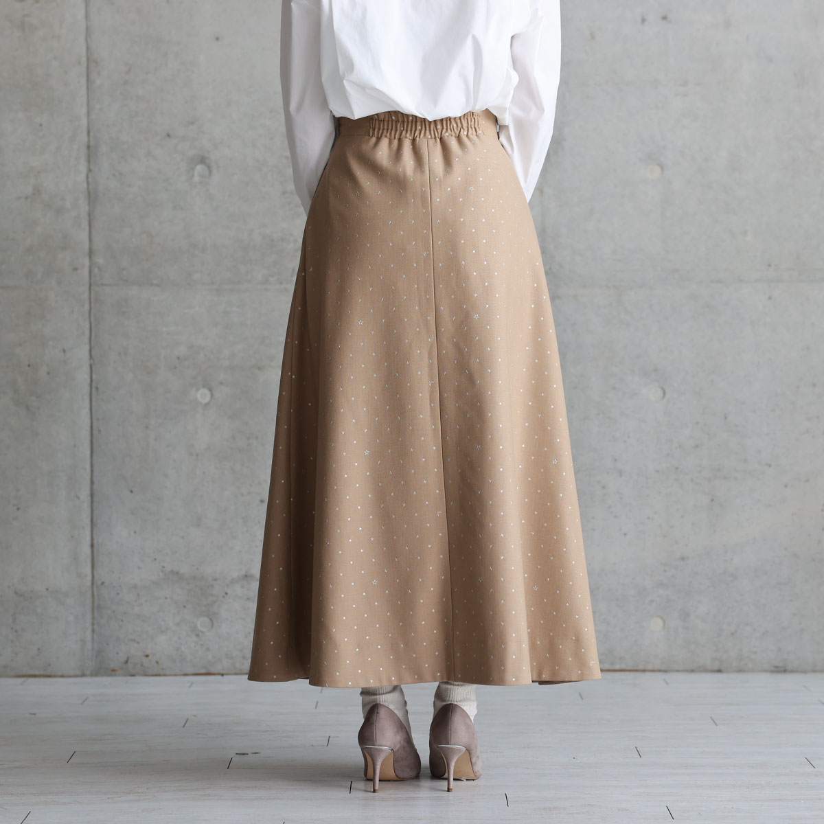 『Stella dot』 A-line skirt CAMELの画像