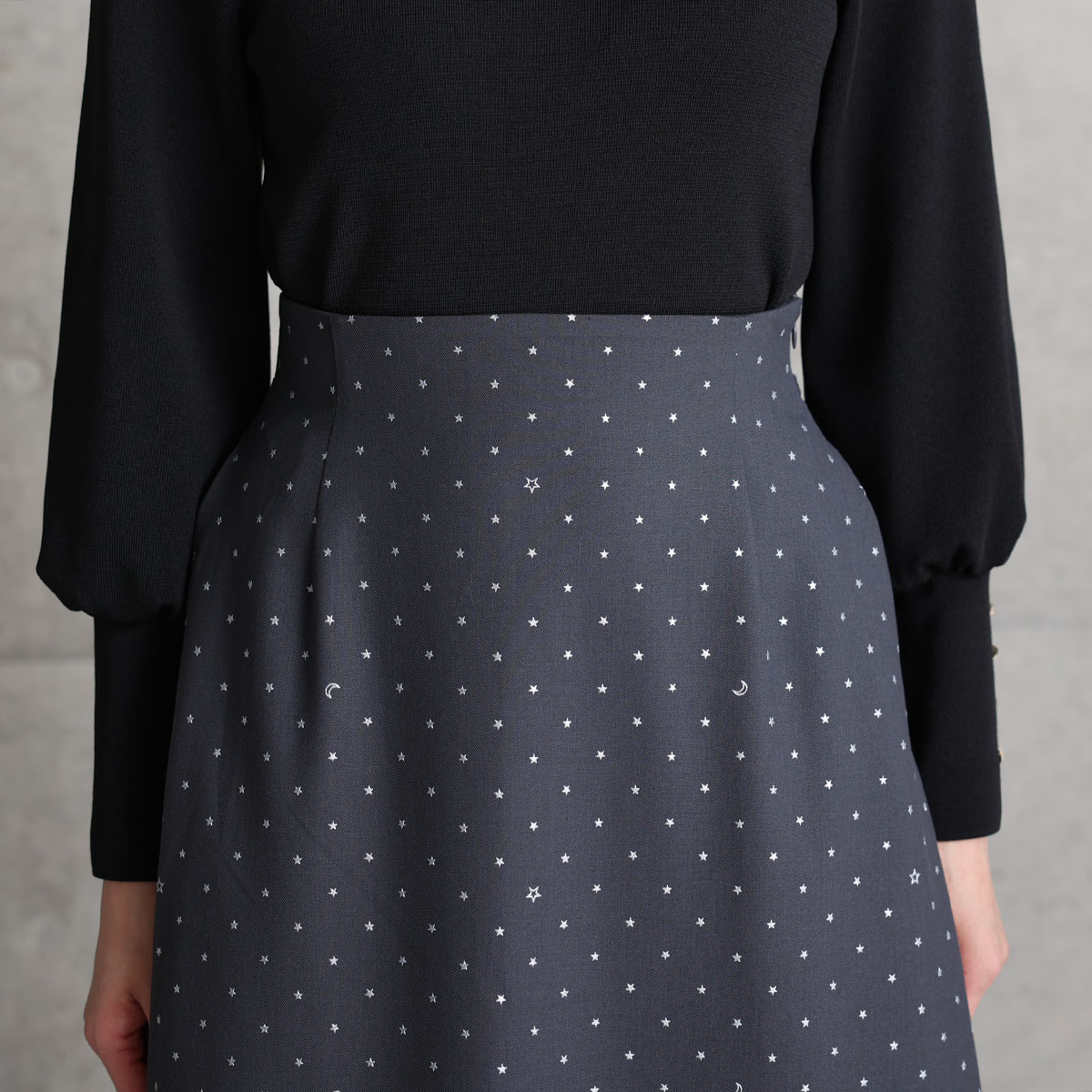 『Stella dot』 A-line skirt GRAYの画像