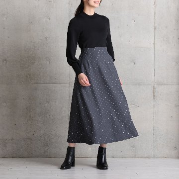 『Stella dot』 A-line skirt GRAYの画像