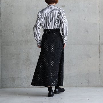 『Stella dot』 A-line skirt BLACKの画像