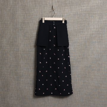 『The happy prince』 Straight skirt NAVYの画像