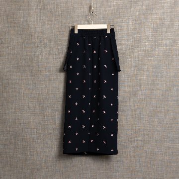 『The happy prince』 Straight skirt NAVYの画像