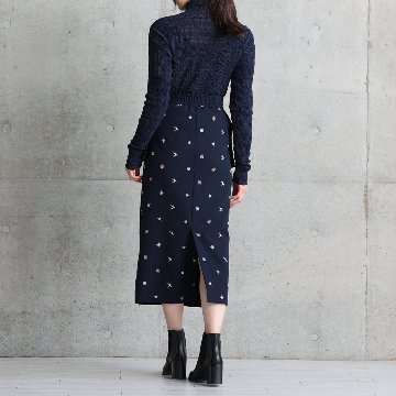 『The happy prince』 Straight skirt NAVYの画像