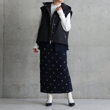 『The happy prince』 Straight skirt NAVYの画像