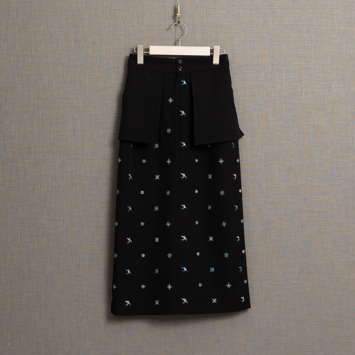 『The happy prince』 Straight skirt BLACKの画像