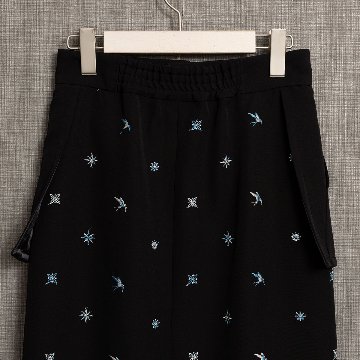 『The happy prince』 Straight skirt BLACKの画像