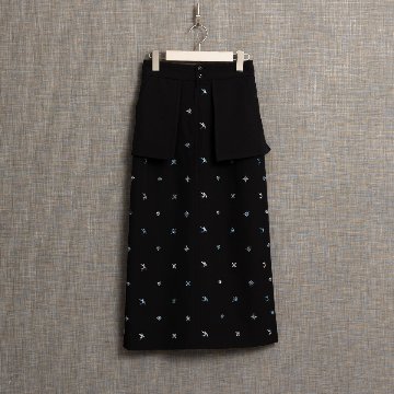 『The happy prince』 Straight skirt BLACKの画像