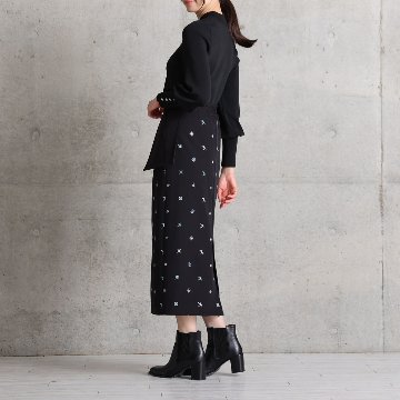 『The happy prince』 Straight skirt BLACKの画像