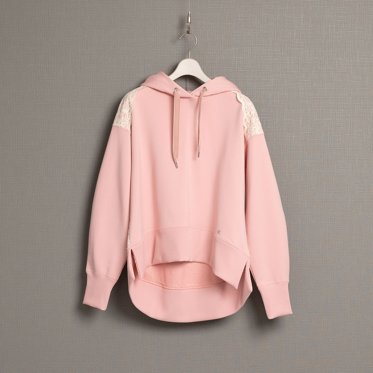 『Back lace 』 Hoodie PINKの画像