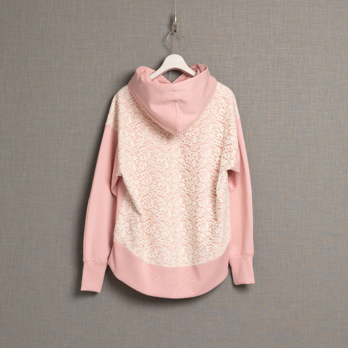 『Back lace 』 Hoodie PINKの画像