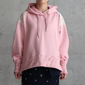 『Back lace 』 Hoodie PINKの画像