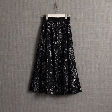 『Blanche』 Long skirt BLACKの画像