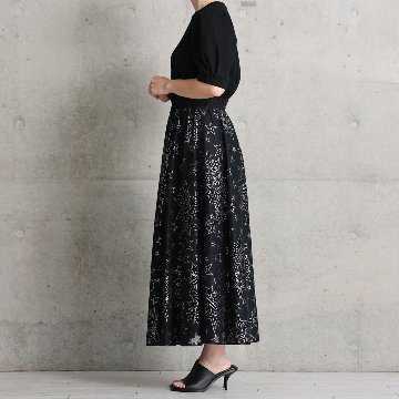 『Blanche』 Long skirt BLACKの画像