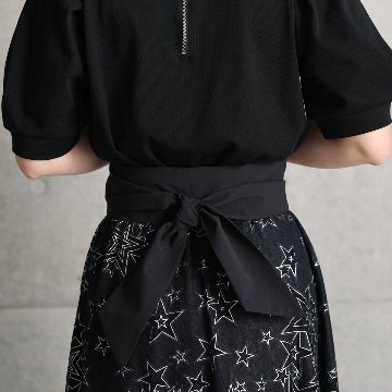 『Blanche』 Long skirt BLACKの画像