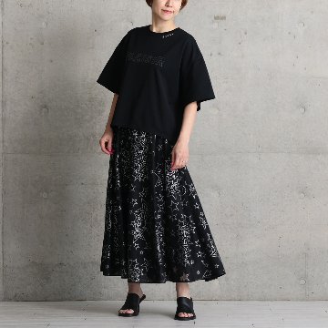 『Blanche』 Long skirt BLACKの画像