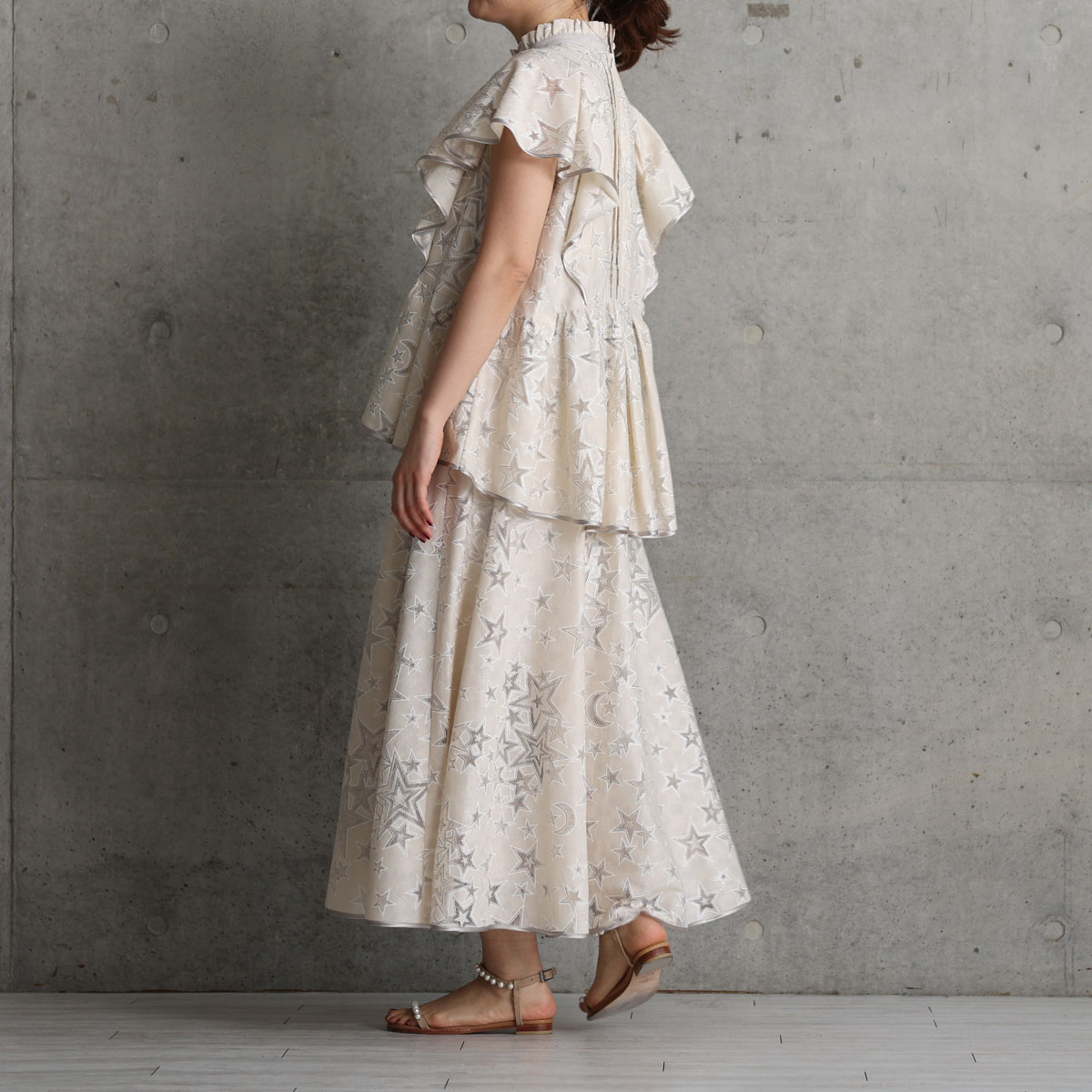 『Blanche』 Long skirt ECRUの画像