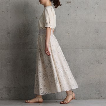 『Blanche』 Long skirt ECRUの画像