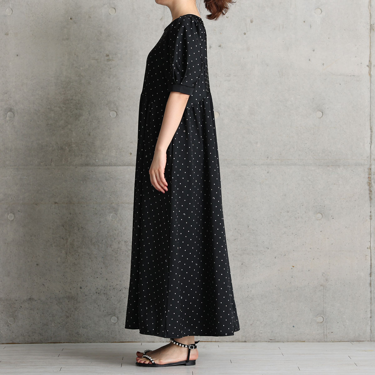 『Stella dot jersey』 long dress BLACKの画像