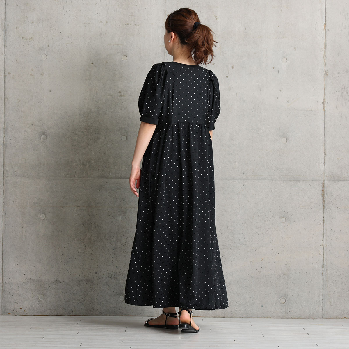 『Stella dot jersey』 long dress BLACKの画像